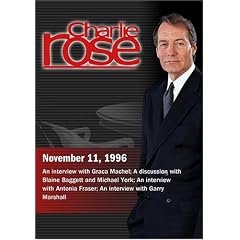 Charlie Rose with Graca Machel; Blaine Baggett & Michael York; Antonia Fraser; Garry Marshall  (November 11, 1996)
