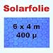 Solarfolie Poolheizung Solarplane , blau - 400µ - 6 x 4 Meter eckig