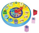 Melissa & Doug Wooden Shape Sorting Clock