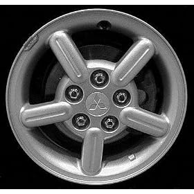 00-02 MITSUBISHI ECLIPSE ALLOY WHEEL RIM 15 INCH, Diameter 15, Width 6 (5 SPOKE), MACHINED FINISH, 1 Piece Only, Remanufactured (2000 00 2001 01 2002 02) ALY65770U10