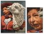Wool tapestry, 'Andean Woman and Llama'