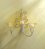 DISTRESSED SCROLLWORK CANDLEHD