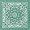 Teal Paisley