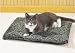 Slumber Pet Thermal Cat Mat (Grey w/Black Designs) 22" x 18 1/2"