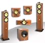 Crystal Acoustics TX-D System with THX� SELECT Certified Subwoofer, Center, Dipole & C-Audiovideo TX-FS Tower Speakers - Cherry
