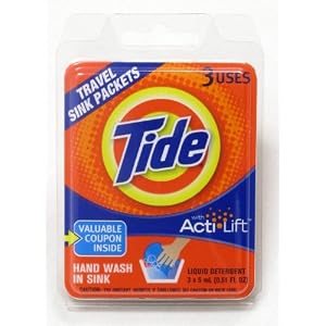 Tide Travel Sink Packets, 3-Count