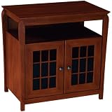 Techcraft BAY3232 Tall-Boy 32-Inch A/V Credenza (Walnut)