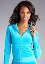 Juicy Couture Long Sleeve Velour Zip Hoodie Loungewear