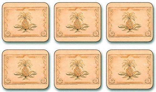 Jason D2116M Majestic Pineapple Coasters  Set of 6