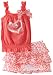 Little Lass Girls 2-6X Two Piece Animal Skirt Set, Coral, 4