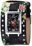 Ed Hardy Women's TT-BSK Temptress Black Skull Stainless Steel 316L Watch