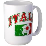 Large Mug Coffee Drink Cup Italy Italian Soccer Grunge - Italian Flag