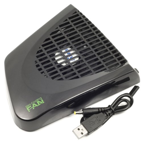Slim Cooling Fan Heat Exhauster USB Black Cooler for Microsoft Xbox 360 GA66