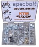 Specbolt KTM two and four stroke Bolt Kit for Maintenance & Restoration of MX Dirtbike OEM Spec Fastener