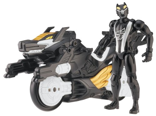Power Ranger RPM Racing Performance Cycle with 5 Figure Auxiliary Trax: Racing Performance Wolf Cycle
