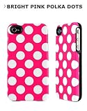 Uncommon iPhone4/4S ハードケース　2ピース　Bright Pink Polka Dots C.ピース