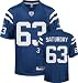 Jeff Saturday Jersey: Reebok Blue Replica #63 Indianapolis Colts Jersey