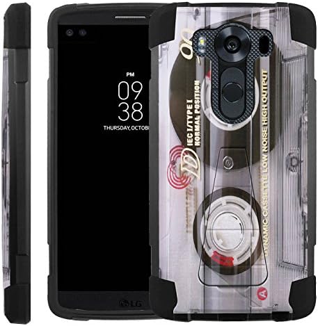 Cassette Tape [Advance] Rugged [Duel Layer] Hybrid Hard Soft rubber Protective Case [Heavy Duty] Cover drops and impacts for LG V10