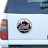 New York Mets 7 3/4 Baseball Team Logo Car Magnet