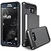 Galaxy S6 Edge Plus Case, Verus [Damda Slide][Dark Silver] - [Card Slot][Drop Protection][Heavy Duty][Wallet] -For Samsung Galaxy S6 Edge+ SM-G928 Devices