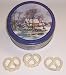 Gourmet Food : Scott's Cakes 1 lb. White Chocolate Covered Pretzel in a Homestead Tin