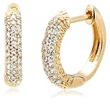 14k Yellow Gold Diamond Hoop Earrings (1/4 cttw, G-H Color, I1 Clarity)