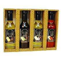 All Natural Macadamia Cooking and Salad Oil Assorted Gift Set - 4, Full 8 Oz Bottles by Sweet Meles