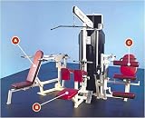 Quantum Fitness Multi-Station Commercial 3 Stack Gym with Optional Weight Stack Shrouds