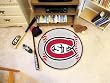Saint Cloud State Huskies 29" Round Baseball Floor Mat (Rug)