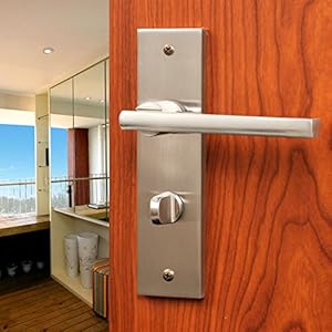 door end interior lock modern silver