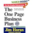 The One Page Business Plan for the Creative Entrepreneur by Jim Horan and Tom Peters