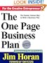 The One Page Business Plan: Start with a Vision, Build a Company! [With CDROM]