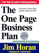 The One Page Business Plan: Start with a Vision, Build a Company! [With CDROM]