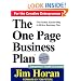The One Page Business Plan for the Creative Entrepreneur