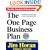 The One Page Business Plan for the Creative Entrepreneur
