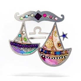Harmonious Libra the Scales Zodiac Pin #0902