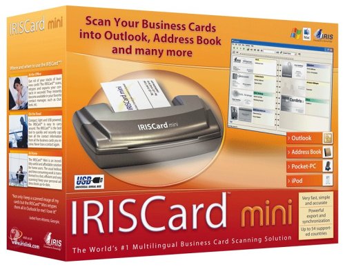 IRISCard Mini Card Scanner (Silver)