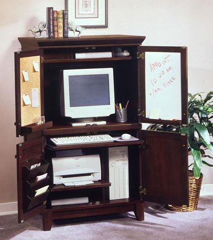 Home Styles Solid Wood Computer Armoire 88-5333-76