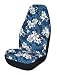 Allison 65-0346BLU Blue Hawaiian Print Universal Bucket Seat Cover - Pack of 2