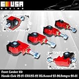 1990-1997 Honda Accord 1988-1995 Honda Civic 1988-1991 Honda CRX 1993-1997 Honda Del Sol 1994-2001 Acura Integra Front Camber kits Red