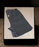 Alfi Linen Striped Boxer Short Size (Large) Color Charcoal-Striped Blue moon