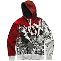 Fox Racing Type-O-Negative Men's Front Fleece Hoody Zip Sports Wear Sweatshirt