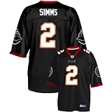 Reebok NFL Equipment Tampa Bay Buccaneers #2 Chris Simms Black Alternate Replica Football Jersey