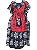Womans Caftan Red Cotton Batik Kaftan Maxi Dress Lounger Beach Cover up One Size