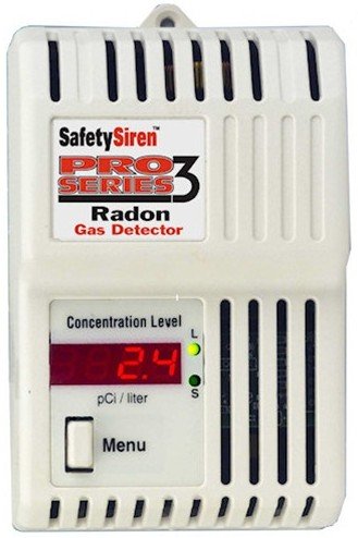 Safety Siren Pro Series HS71512 3 Radon Gas Detector