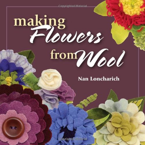 making flowers from wool