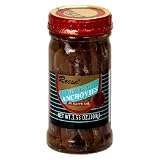 Reese Flat Anchovies in Glass, 3.53-Ounce Jars (Pack of 6)