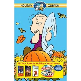 Peanuts Classic Holiday Collection (A Charlie Brown Christmas/A Charlie Brown Thanksgiving/It's the Great Pumpkin, Charlie Brown) + Inflatable Chair [VHS]