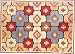 Handmade-Rugs Cotton Dhurrie Multicolored Asian-Influence Indian-Style (rug262)
