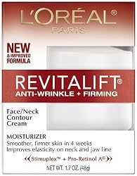 L'Oreal Paris Revitalift, Anti-Wrinkle, Firming Face and Neck Contour Cream, 1.7 Ounce